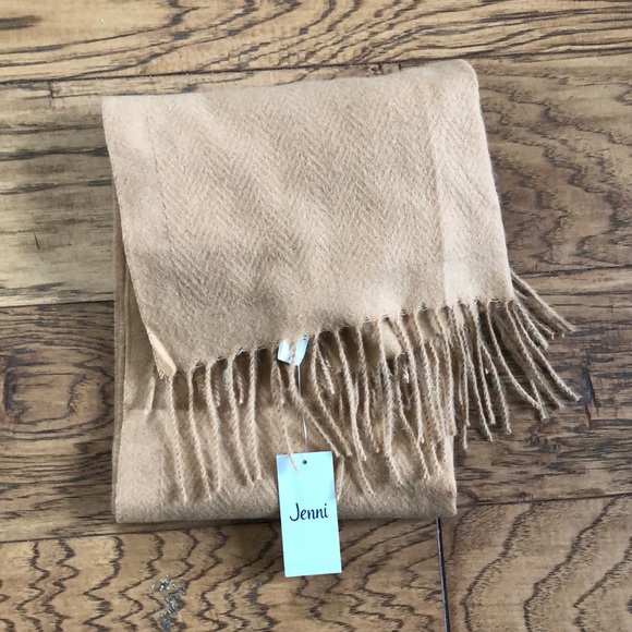 NWT Camel Soft Fringe Scarf Wrap - Picture 1 of 3